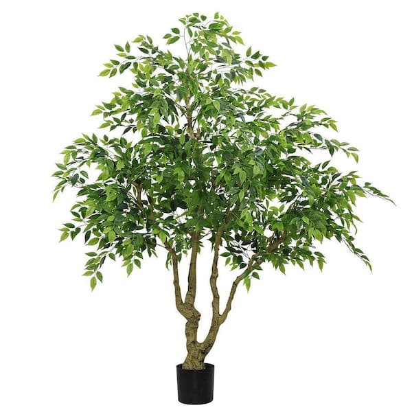 7 ft. Artificial Ficus Tree in Pot
