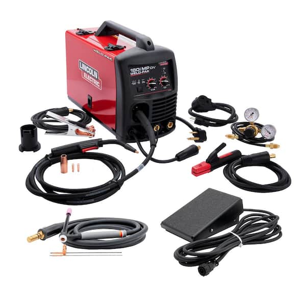 Lincoln Electric 180 Amp Weld-Pak 180i Multi-Process Stick/MIG/Flux-Core/TIG, 120V or 230V with TIG Welding Accessories