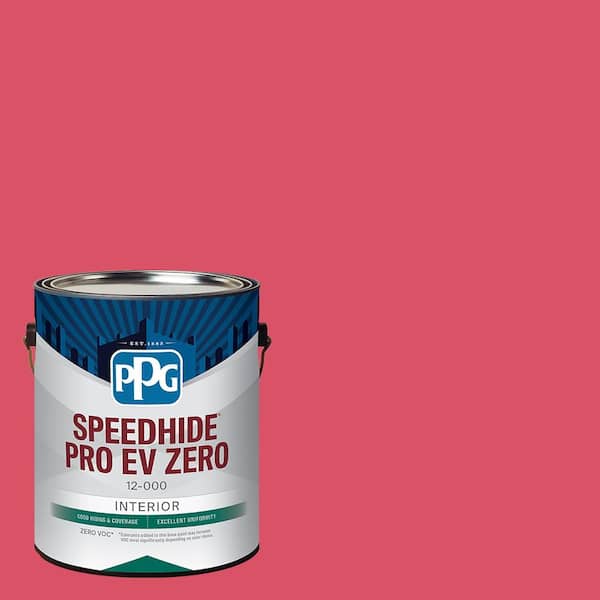 PPG SPEEDHIDE Pro-EV Zero 1 gal. PPG1185-6 Cranberry Splash Eggshell Interior Paint