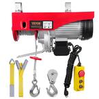 VEVOR - - VEVOR Electric Hoist, 440LBS Attic Hoist, Ladder Hoist, 110V Electric Hoist with 14ft Remote Control & Single/Double Slings for Lifting in Factories, Warehouses, Construction Site, Attic