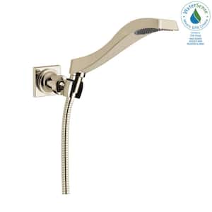 Dryden 1-Spray Patterns 1.75 GPM 2.5 in. Wall Mount Handheld Shower Head in Polished Nickel