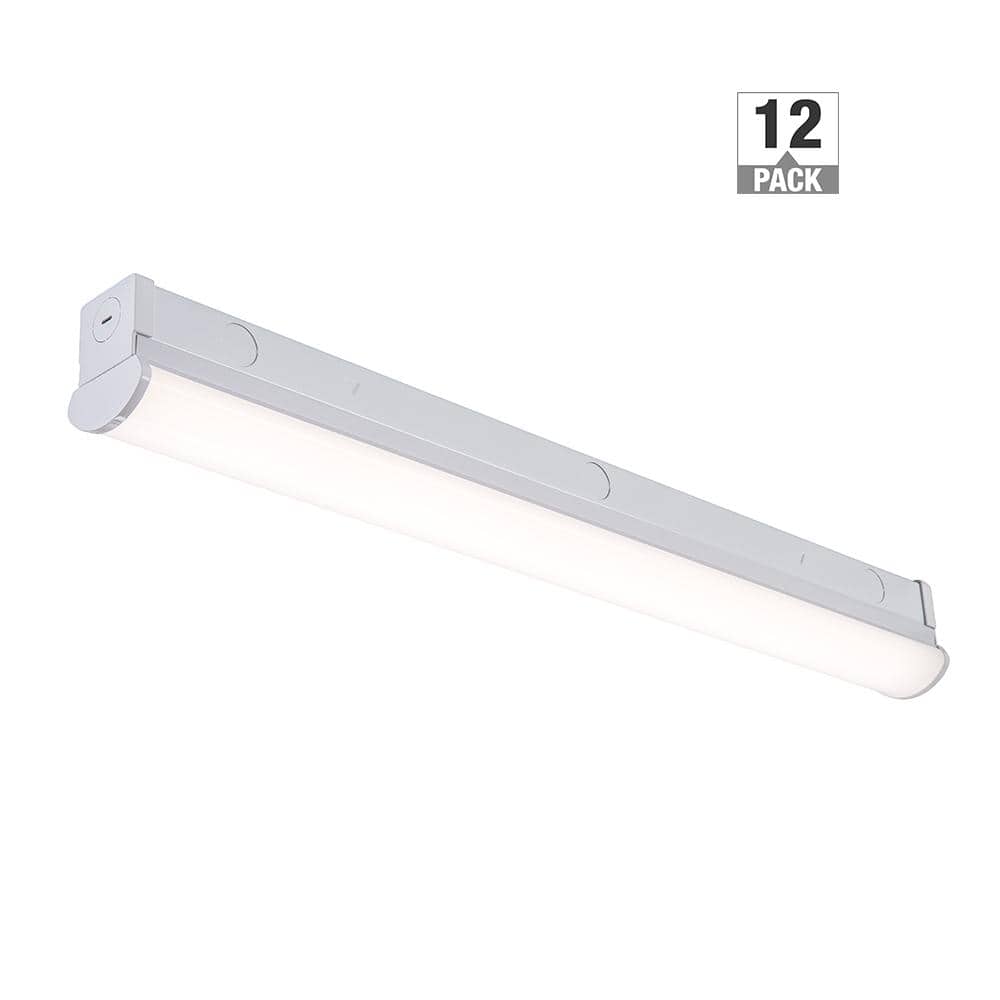 2 ft LED Garage Workshop Ceiling Strip Light Fixture Shop Light Hardwire 18