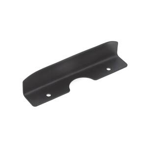3-1/2 in. (89 mm) Center-to-Center Matte Black Contemporary Recessed Pull