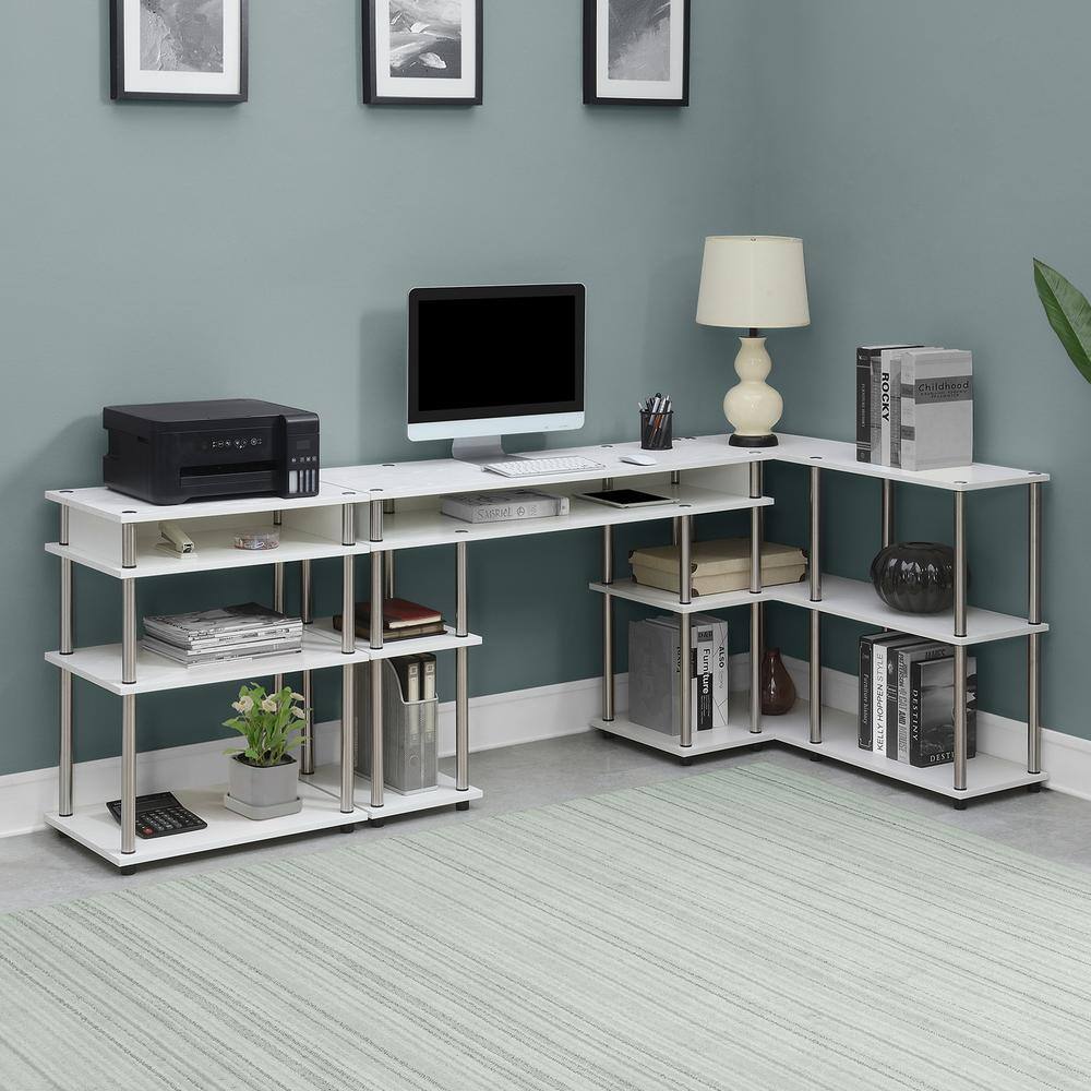 Supporto TV Designs2Go 3 Ripiani – Convenience Concepts, No Tools, Per TV Fino A 37 Pollici, 80x40x56,5 Cm, Ciliegia