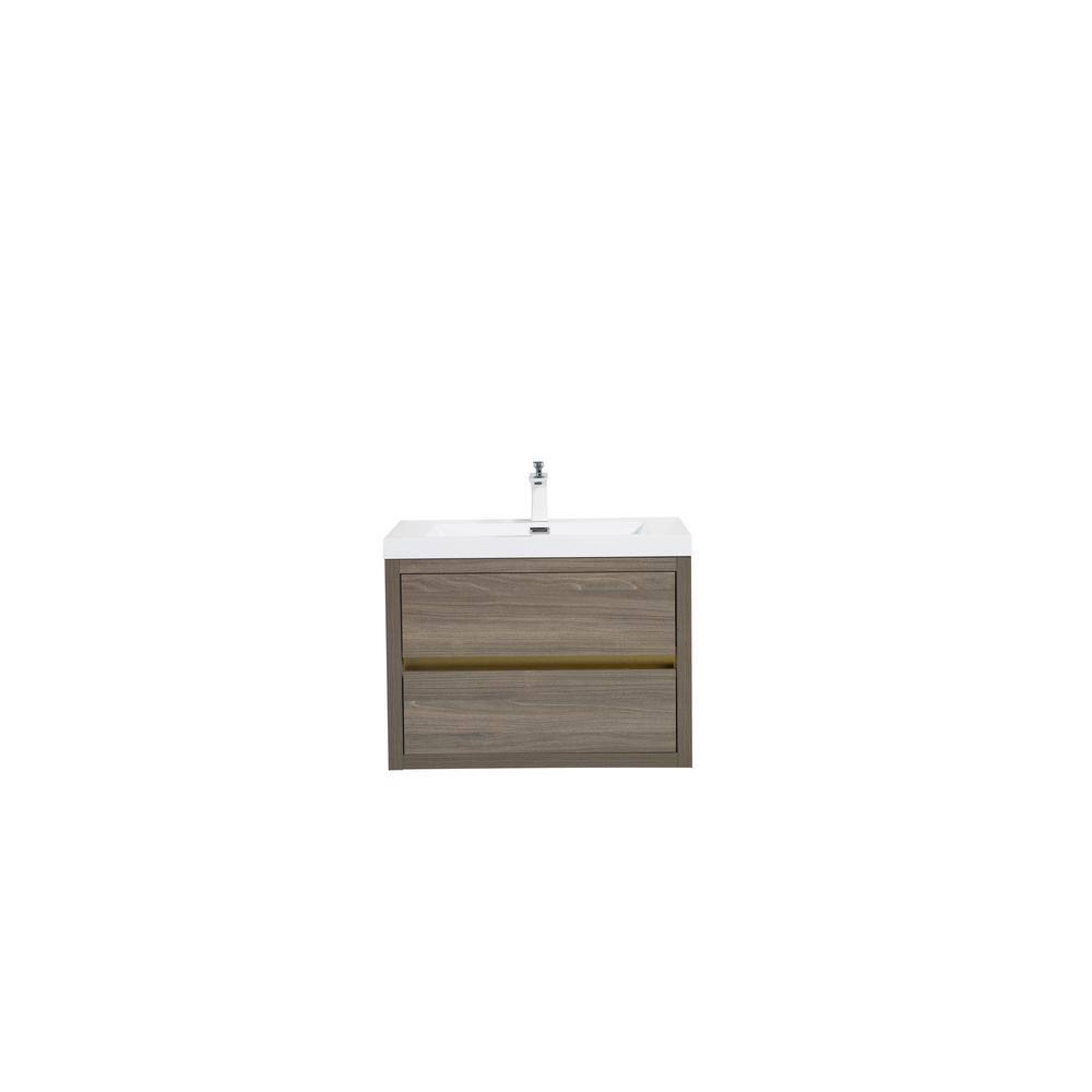 Lafarre 29.53 in. W x 19.69 in. D Single Sink Floating Grey Ash Bath Vanity with White Stone Resin Top Assembled price history on PriceWatchPro