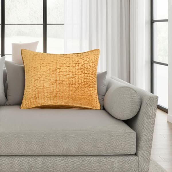 Romie Honey Gold Cotton Standard Sham