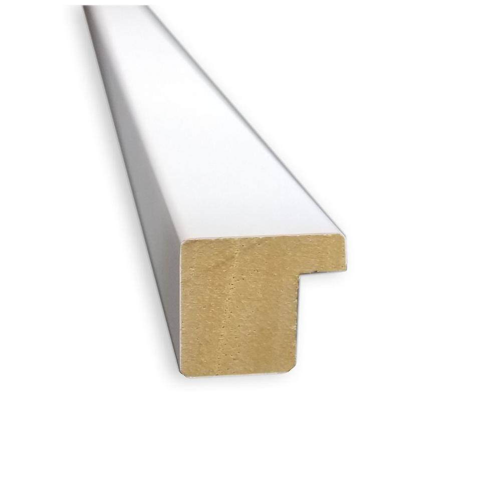 Svelte White 21x21 Inch Modern Wood Bathroom Vanity Mirror