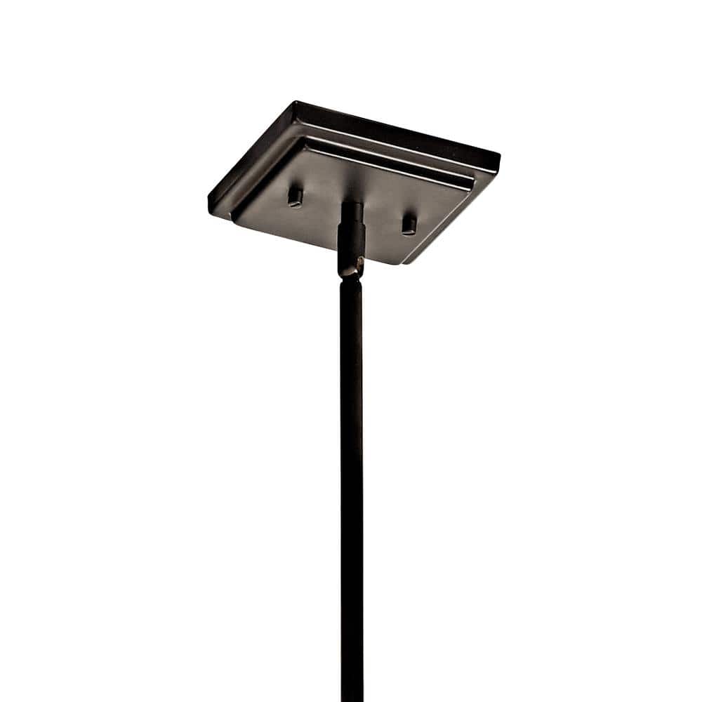 Transitional Black Bronze 25.5" Island Pendant with Mixed Metal Finishes