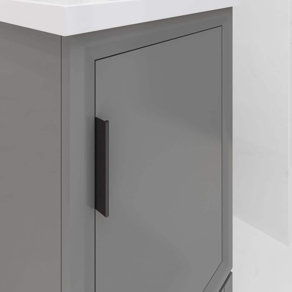 Elsa 20" Cashmere Gray Single Bathroom Vanity with Ceramic Sink