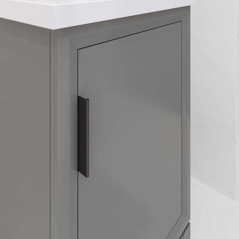 Elsa 20" Cashmere Gray Single Bathroom Vanity with Ceramic Sink