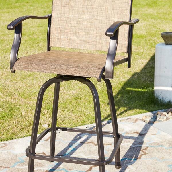 Emerit outdoor swivel bar deals stools bar height patio chairs