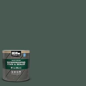 1 qt. #S420-7 Secluded Woods Solid Color Waterproofing Exterior Wood Stain and Sealer