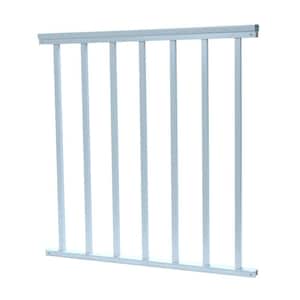 3/4 in. x 32 in. x 36 in. Aluminum White Baluster Railing