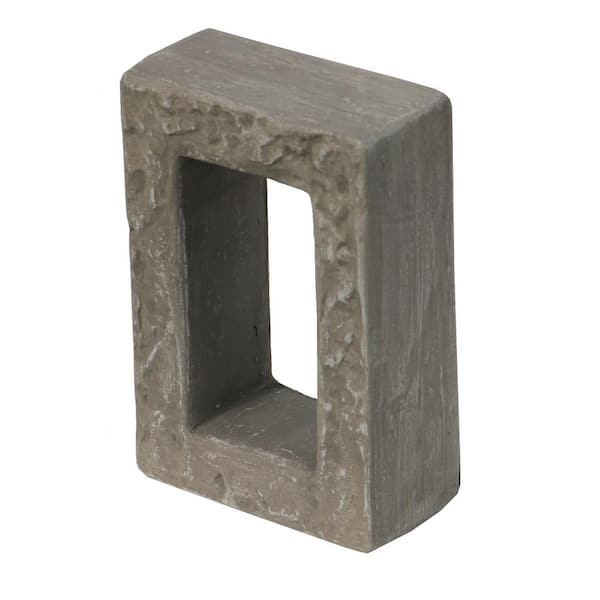 3-3/4 in. x 5-3/4 in. Oyster Gray Polyurethane Single Outlet and Switch Trim Box