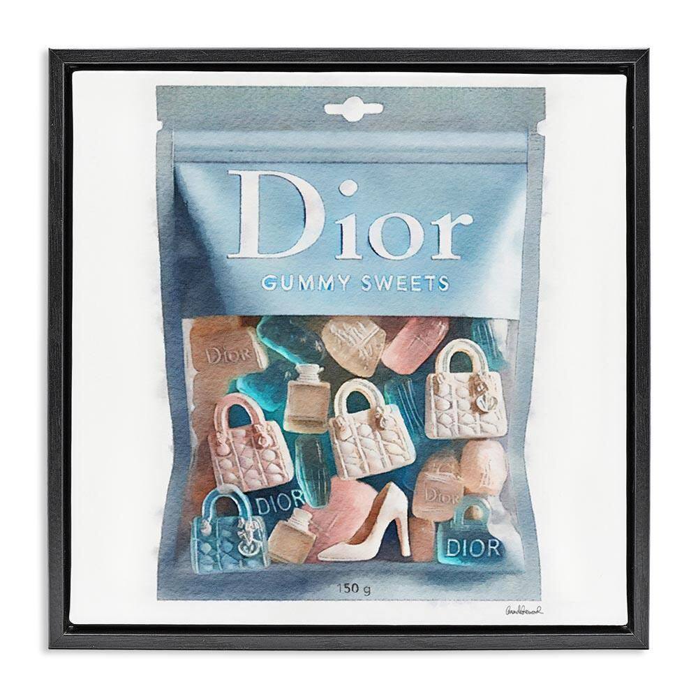 Glam Brand Gummy Fashion by Amanda Greenwood Black Floater Frame Abstract Graphic Art Print 25 in. x 25 in. price history on PriceWatchPro