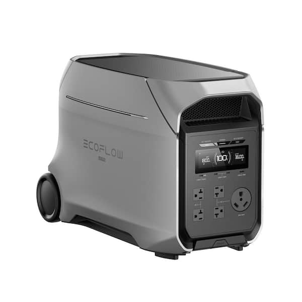 発電機・ポータブル電源 EcoFlow DELTA Pro 3 4096Wh EFD521 EcoFlow 3600-Watt Delta 3 Ultra Plus with 400W Solar Panel, 3072Wh