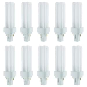 42-Watt Equivalent PL-C GX23-2 2-Pin Base CFL Plug In-Light Bulb in Soft White 2700K (10-Pack)