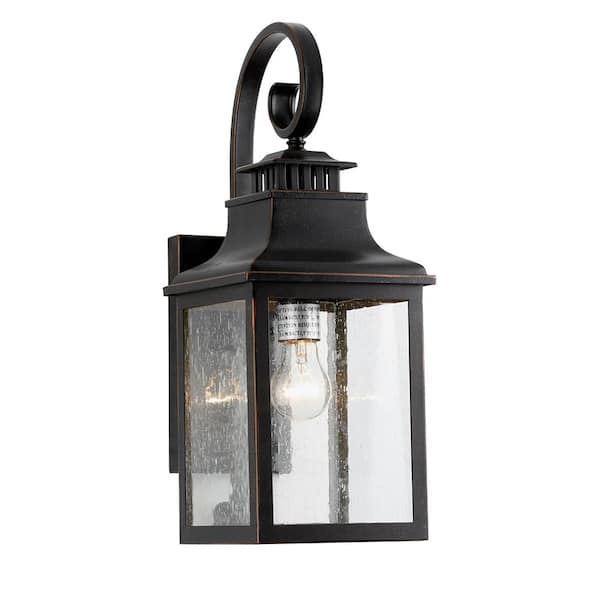 Unbranded Jane Bronze Dusk to Dawn Outdoor Hardwired Lantern Sconce