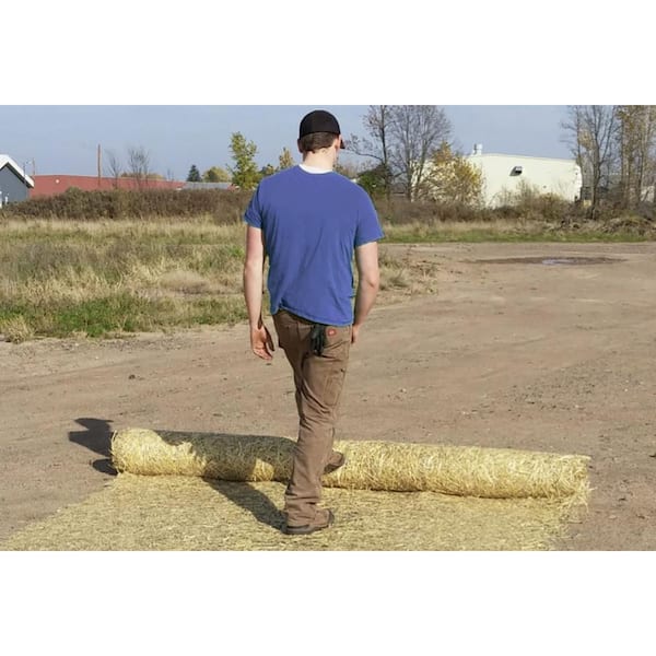 Pennington - 4 ft. W, 50 ft. L Wheat Straw Seed Starter Germination Blanket Weed-Free Biodegradable for Hills and Slopes