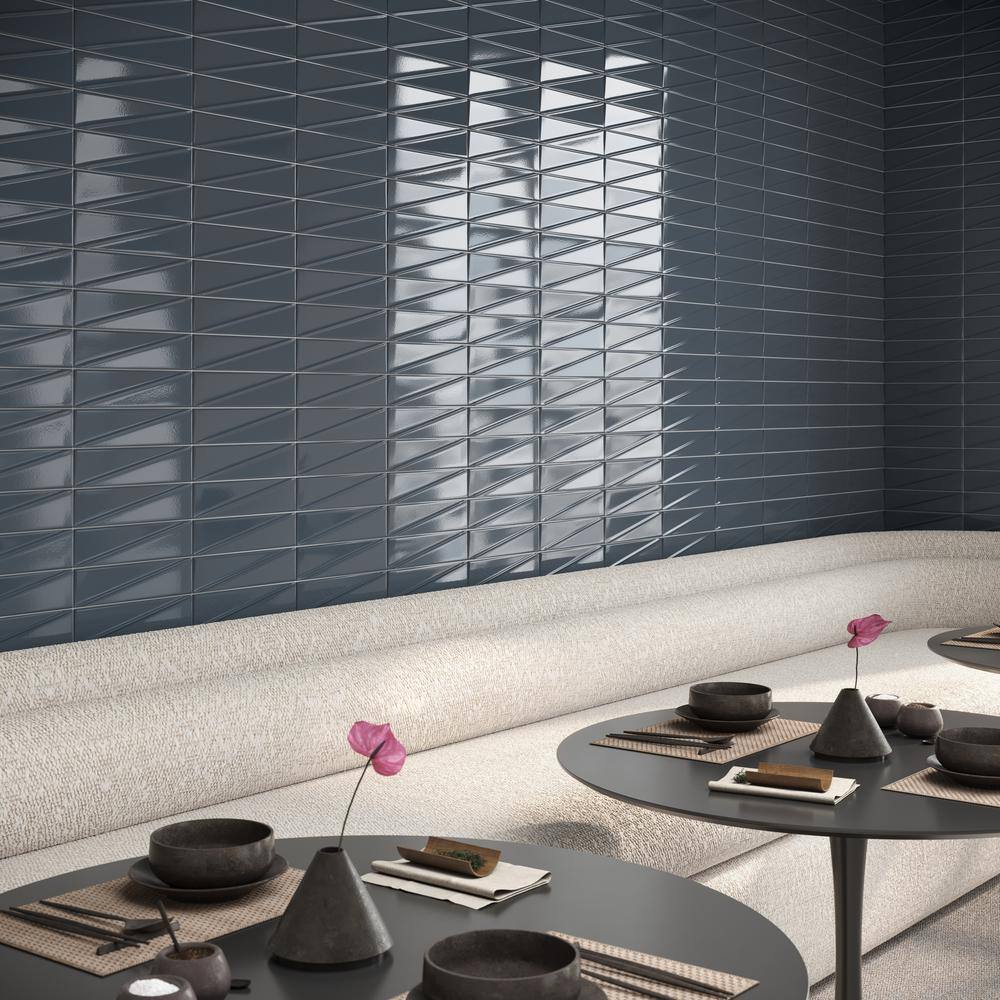 Storm Gray Glossy Ceramic Subway Wall Tile 3x12