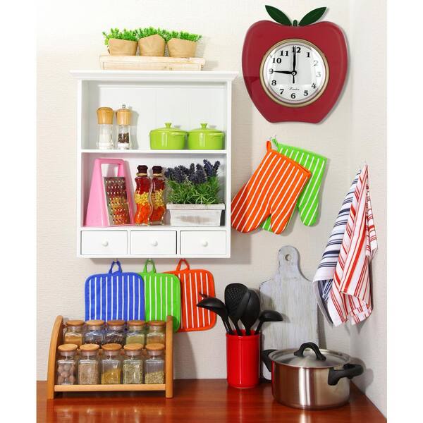 Unbranded Red Apple Wall Clock