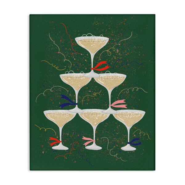 Stupell Industries Celebration Drinks Tower by Kristina Hultkrantz Unframed Food Graphic Art Print 40 in. x 30 in.