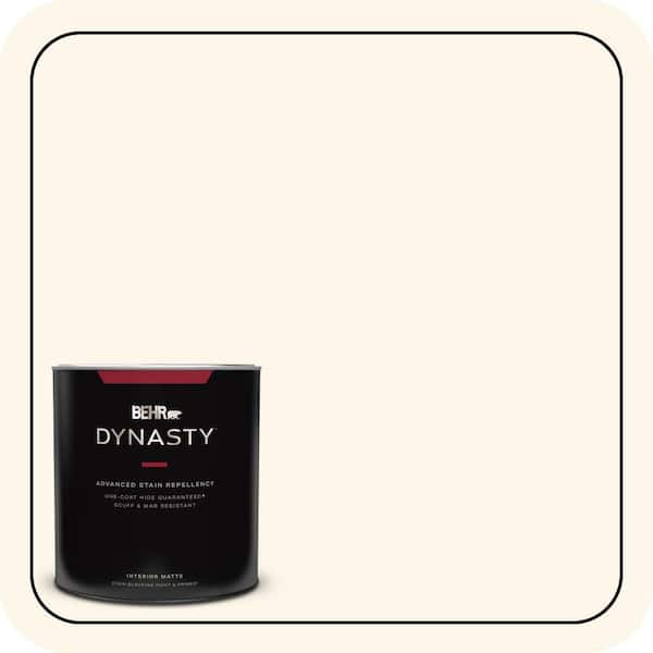 BEHR DYNASTY 1 qt. #PWN-20 Whipping Cream Matte Interior Stain-Blocking Paint & Primer