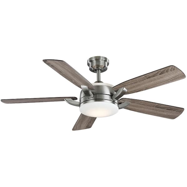 Home Decorators Collection Colemont 52 In Integrated Led Brushed Nickel Ceiling Fan With Light And Remote Control 51820 The Depot - Home Decorators Collection Ceiling Fan Replacement Parts