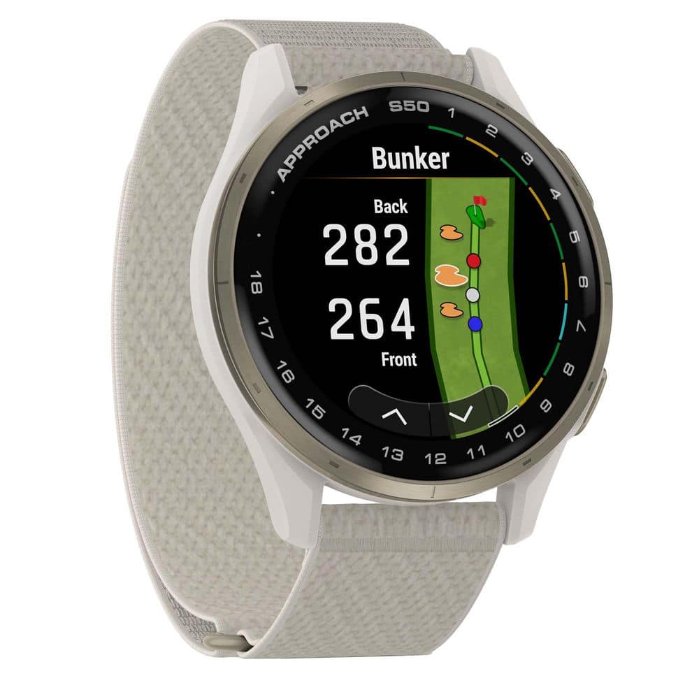 Garmin Approach S50 Golf GPS Smartwatch, 1.7 in x 0.43 in 010