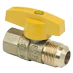 5/8 in. O.D. Flare (15/16-16 Thread) x 1/2 in. FIP Gas Ball Valve