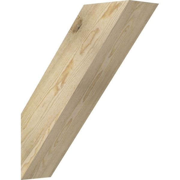 Ekena Millwork 6"W x 20"D x 24"H Traditional Rough Sawn Knee Brace, Douglas Fir