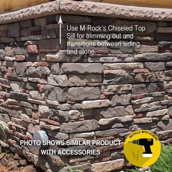 M-Rock P-Series 5 in x 20 in. Clover Dale Ledge Stone