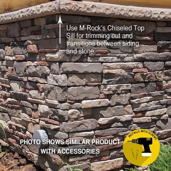 M-Rock P-Series 5 in. x 12 in. To 19 in. Grayson Ledge Stone M-Rock P-Series 5 in. x 12 in. To 19 in. Grayson Ledge Stone