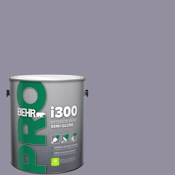 BEHR PRO 1 gal. #N560-4 Evening in Paris Semi-Gloss Interior Paint