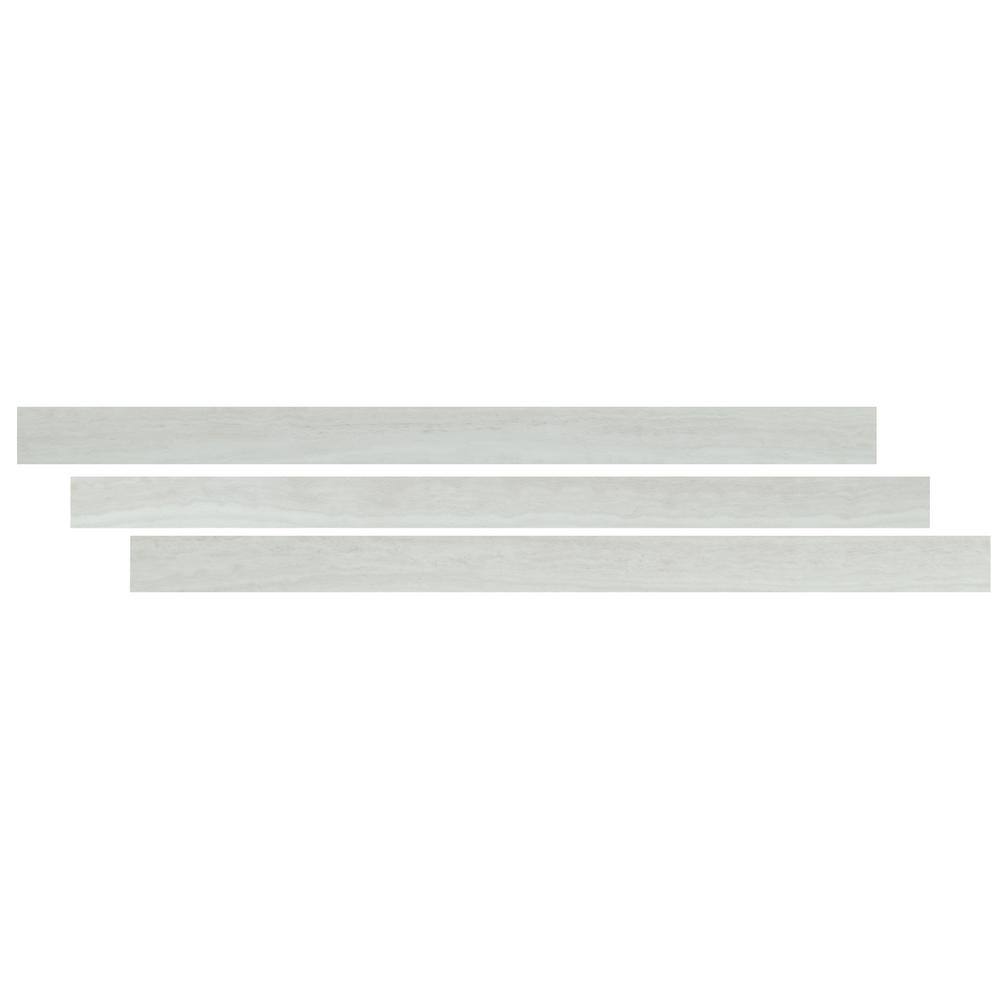White Ocean Vinyl Quarter Round Molding, 94" Length