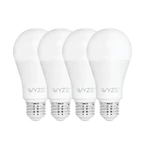 60-Watt Equivalent A19 Tunable White Dimmable Wi-Fi LED Smart Light Bulb (4-Pack)