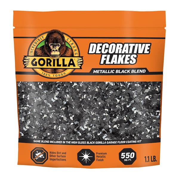 1 lb. Black/Metallic Premium Interior Concrete Decorative Color Chips/Flakes (6-Pack)