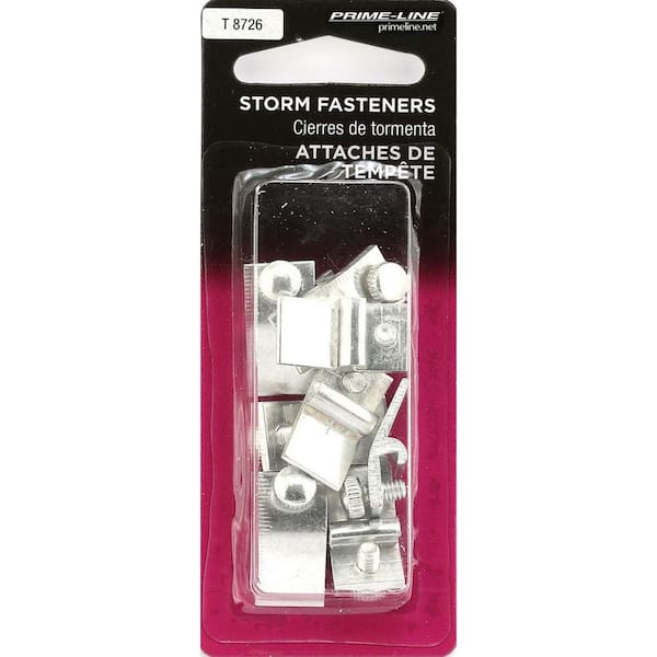 Prime-Line Storm Door Panel Clip with Screws, 5/16 in., Aluminum