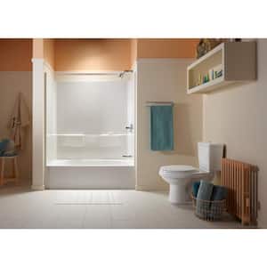 Performa 60 in. x 30 in. x 60-1/4 in. 3-Piece Tub and Shower Wall Set in White