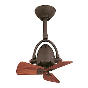 Diane 16 in. Indoor/Outdoor Textured Bronze Ceiling Fan with Remote Control