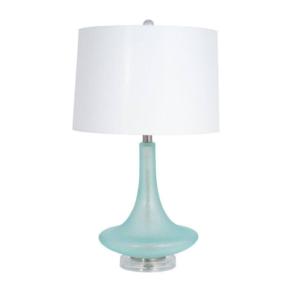26 in. Green Gourd Table Lamp with White Linen Shade price history on PriceWatchPro