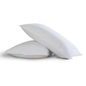 Easy Care Polyester Bed Bug Blocker Standard Queen Pillow Protectors (Set of 2)