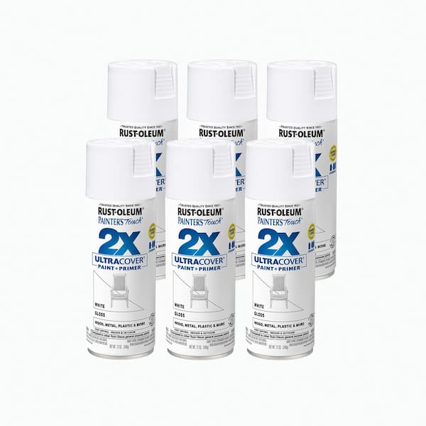 12 oz. Gloss White General Purpose Spray Paint (6-Pack)