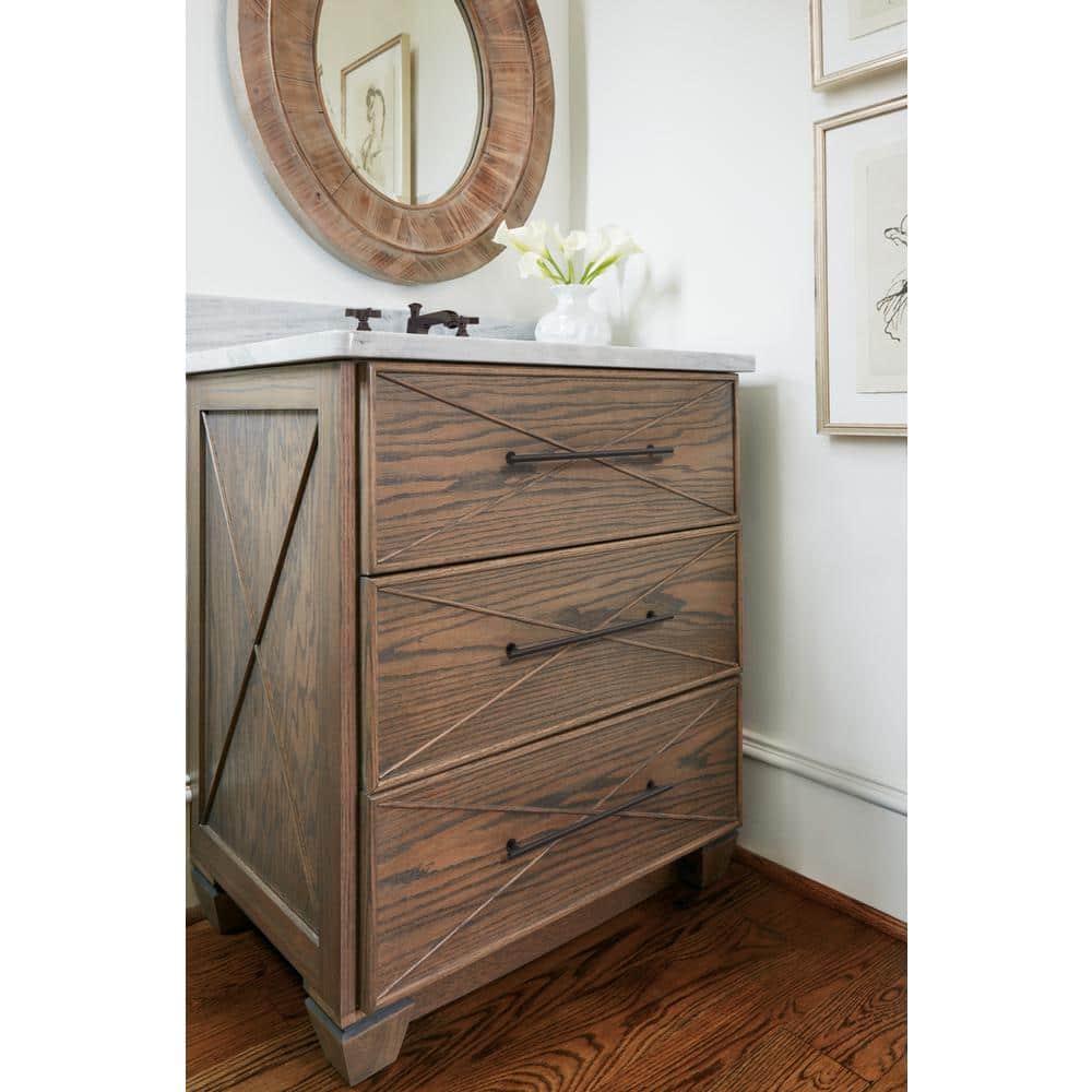 Oil-Rubbed Bronze 12-5/8 Inch Modern Cabinet Drawer Pull