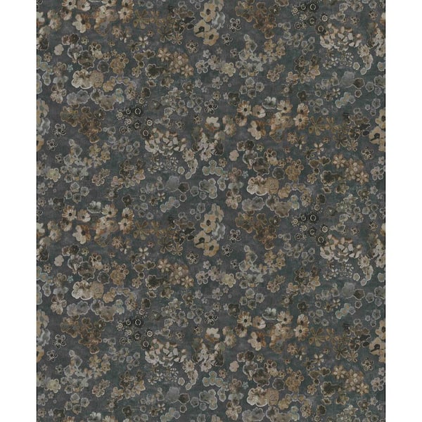 Walls Republic Dark Green Dreamy Floral Jungle Printed Non-Woven Paper Paste the Wall Textured Wallpaper 57 sq. ft.