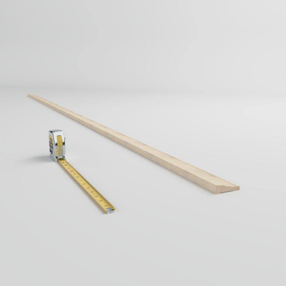 Maple Colonial Solid Hardwood Stain Grade Casing Moulding, 96" Length