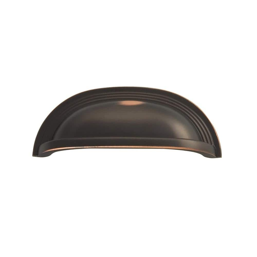 HICKORY HARDWARE Deco 96 mm Center-to-Center Oil-Rubbed Bronze Cup Pull ...