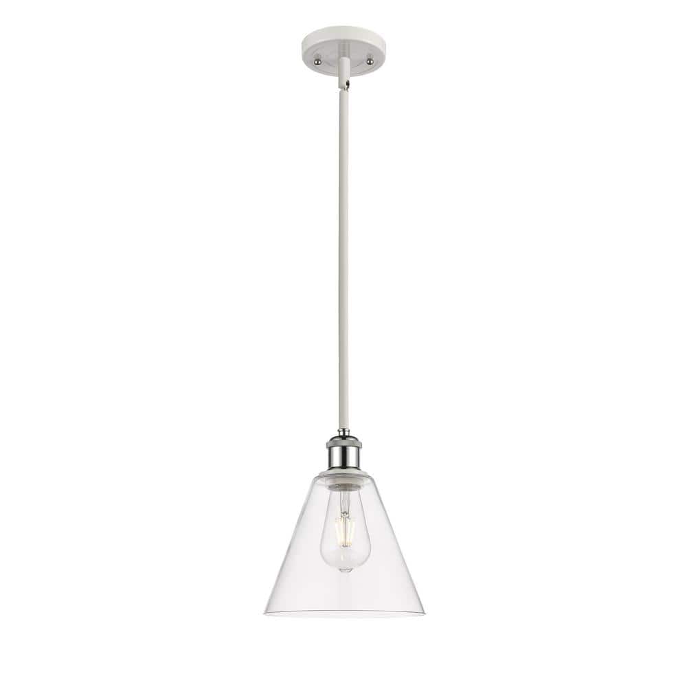 Ballston 8" Mini Pendant Light in Polished Chrome and Clear Glass