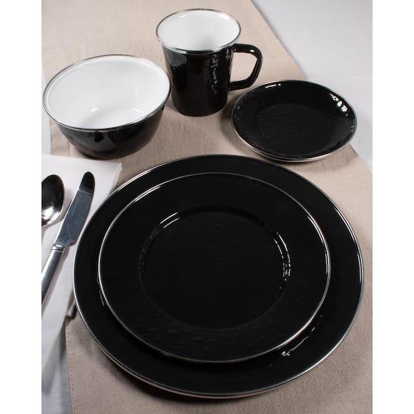 Luxury Golden Border Porcelain Dinner Plate Black Striped Ceramic Dishes  Household Tableware Set Hotel Restaurant Plate
