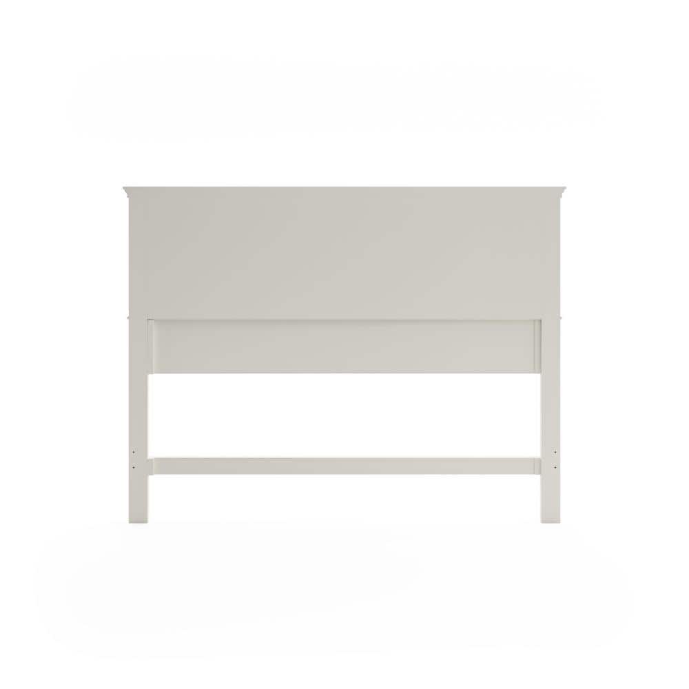 Naples Off-White Queen Wood Panel Headboard